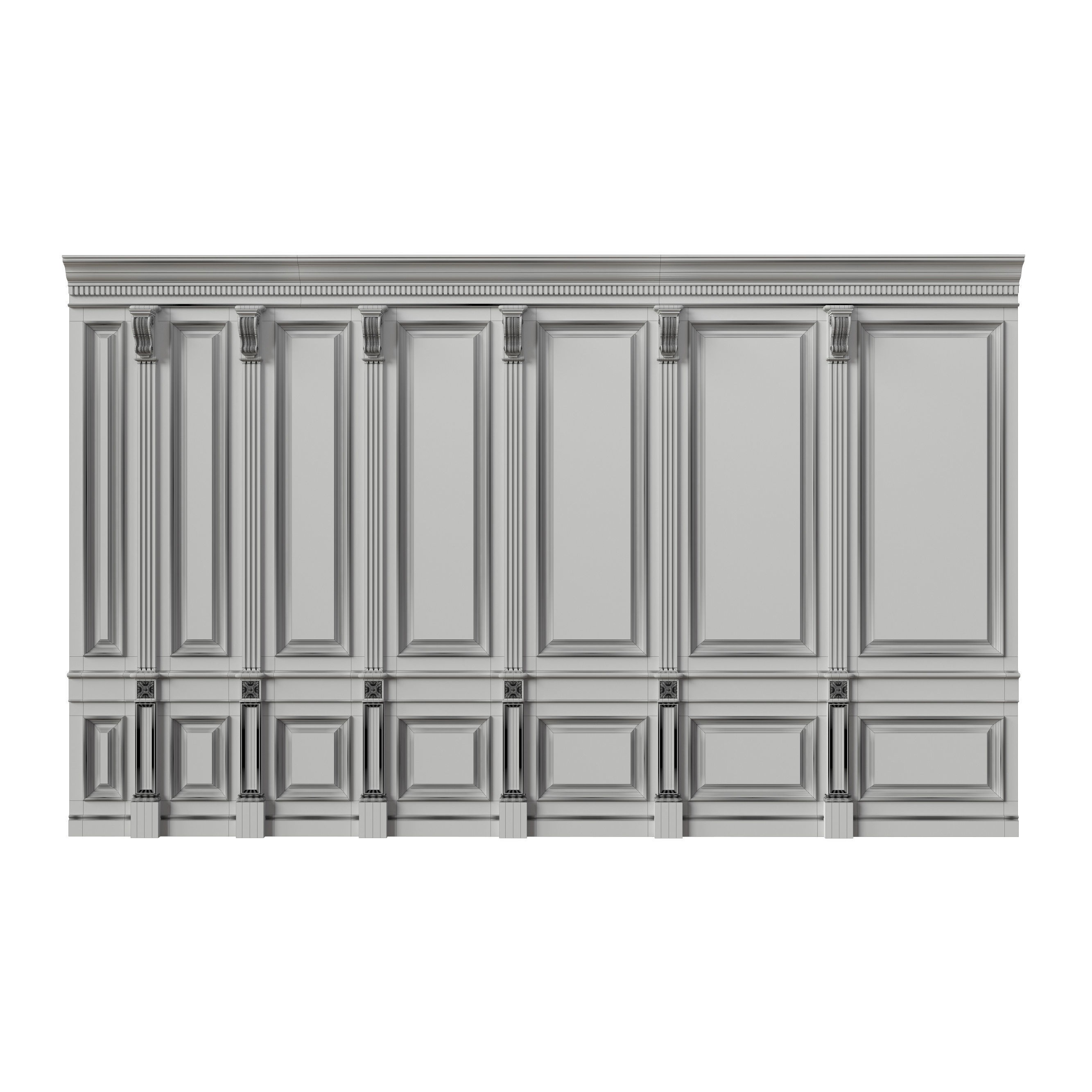 Wooden Panel - PBR Textured 3D Model - View 23