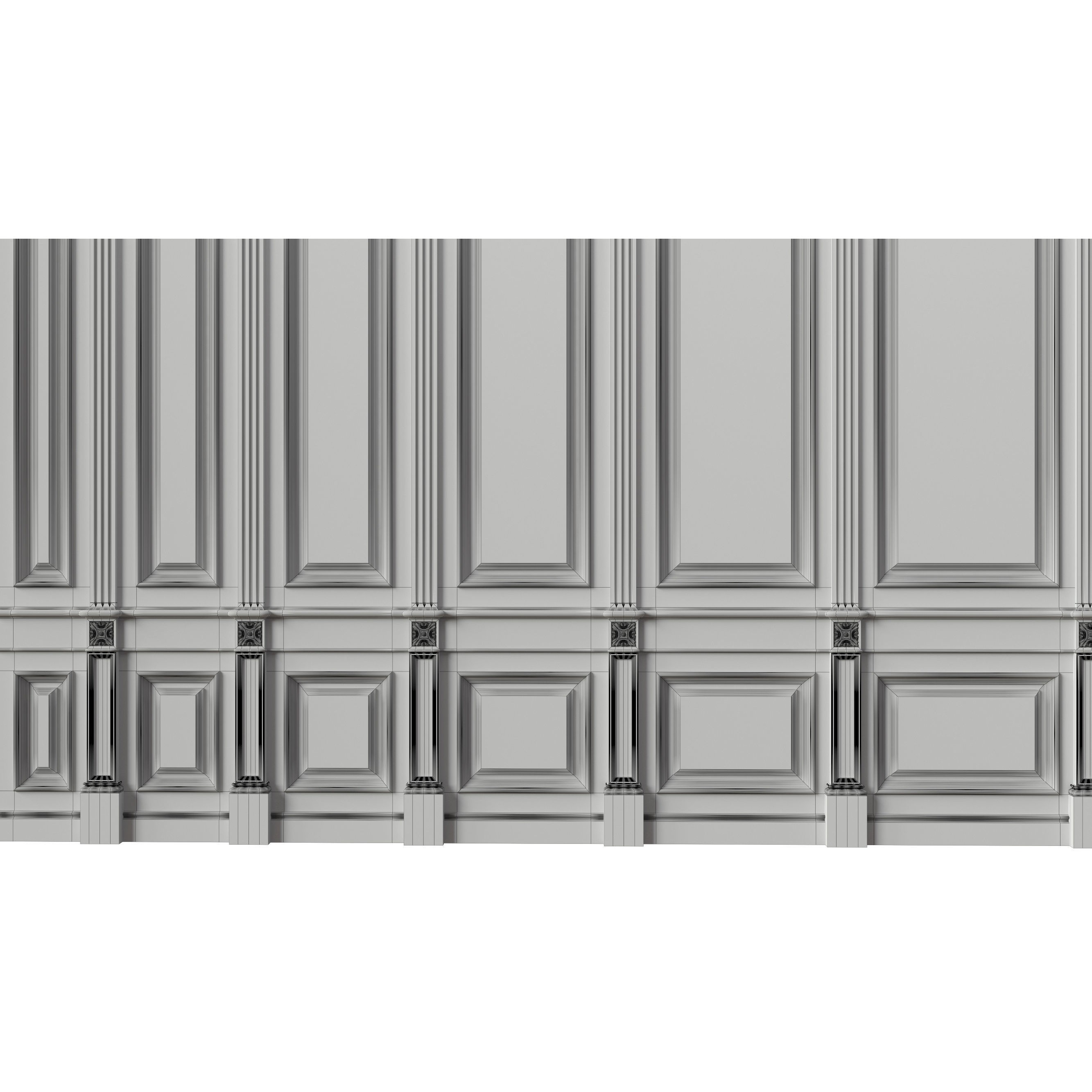 Wooden Panel - PBR Textured 3D Model - View 25
