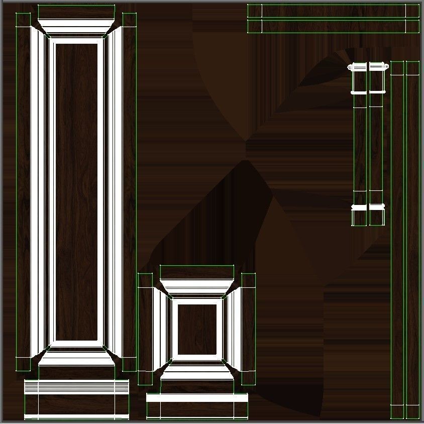 Wooden Panel - PBR Textured 3D Model - View 38