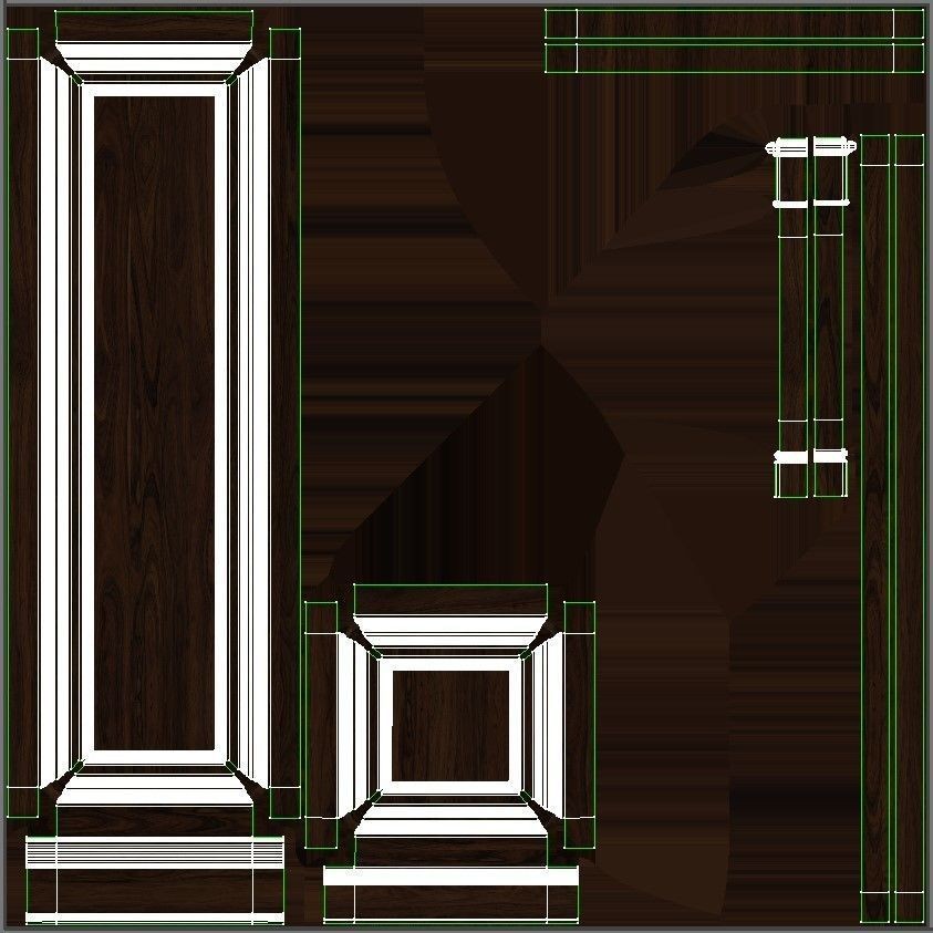 Wooden Panel - PBR Textured 3D Model - View 39