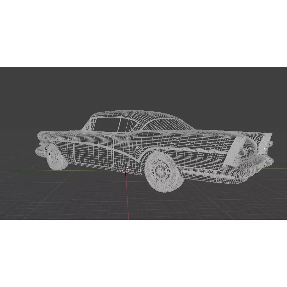 1957 Buick Roadmaster 3D Model – High Poly PBR Asset, FBX, OBJ, Blender