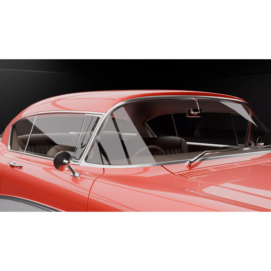 1957 Buick Roadmaster 3D Model – High Poly PBR Asset, FBX, OBJ, Blender - View 5