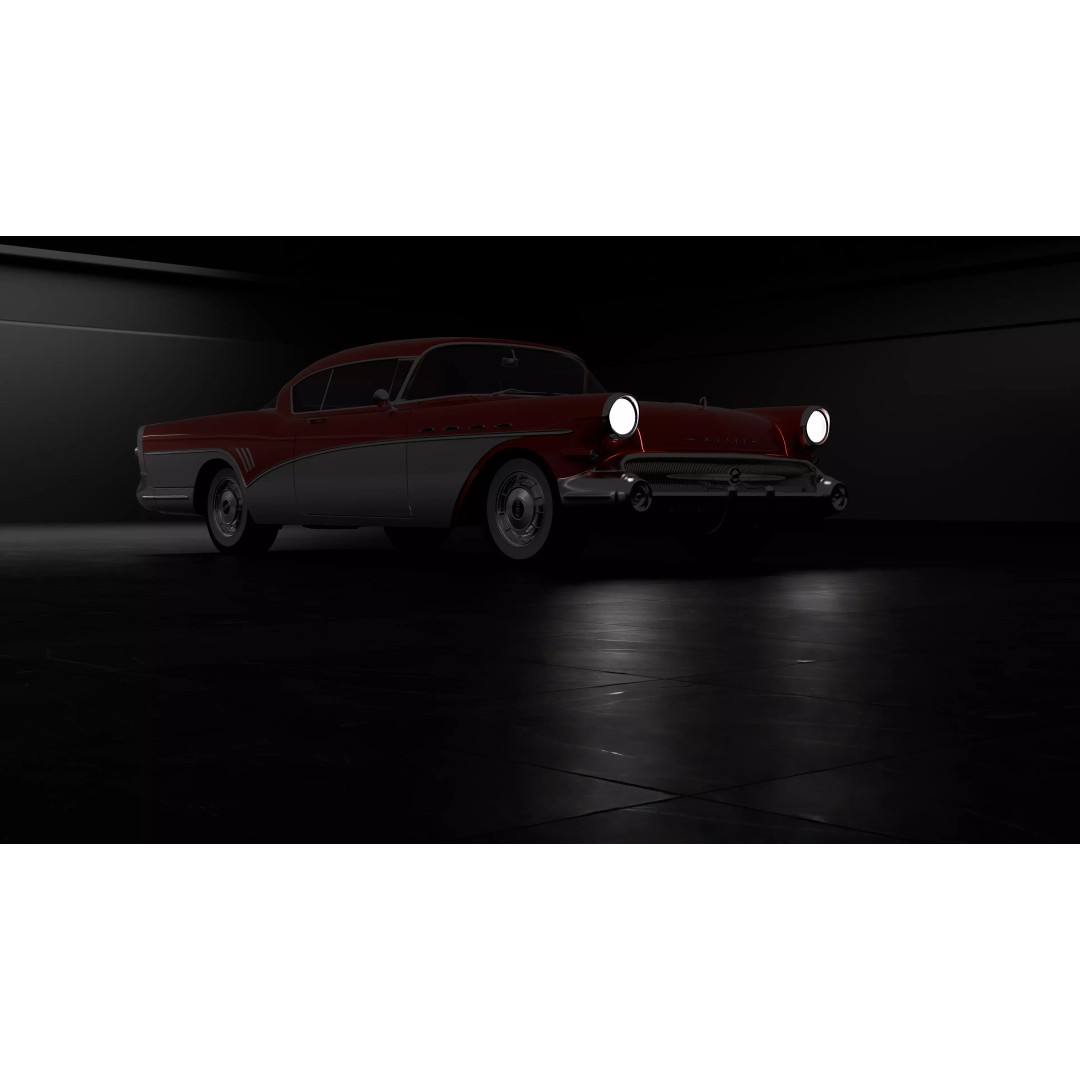 1957 Buick Roadmaster 3D Model – High Poly PBR Asset, FBX, OBJ, Blender - View 6