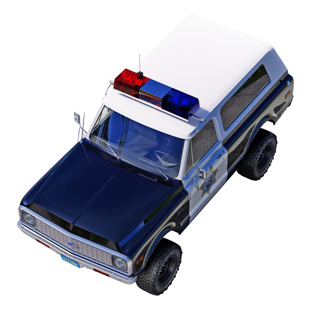 Chevrolet K5 Blazer 3D Model – High Poly Vintage SUV, FBX - View 10