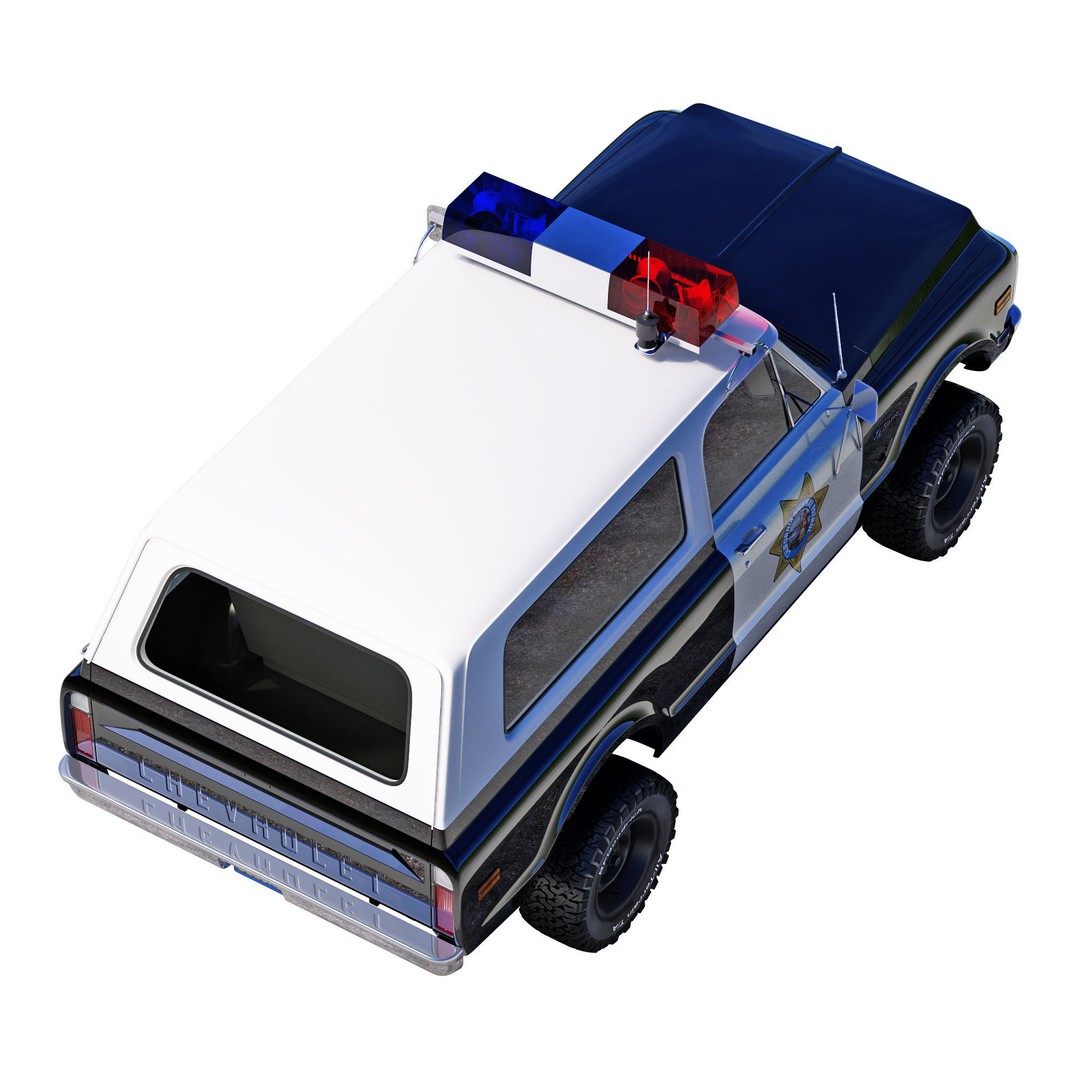 Chevrolet K5 Blazer 3D Model – High Poly Vintage SUV, FBX - View 11