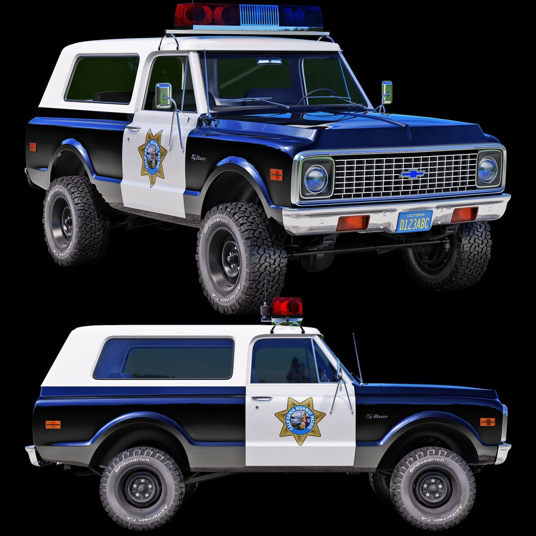 Chevrolet K5 Blazer 3D Model – High Poly Vintage SUV, FBX - View 12