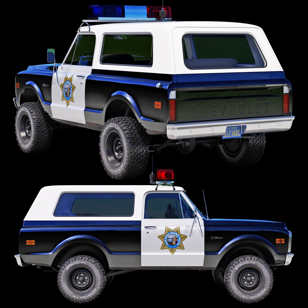 Chevrolet K5 Blazer 3D Model – High Poly Vintage SUV, FBX - View 13