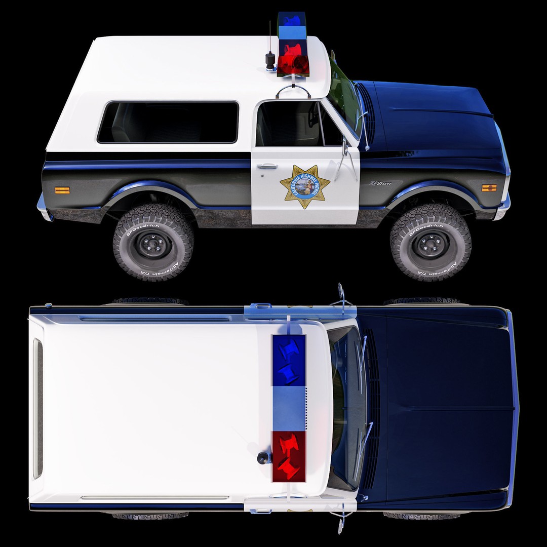 Chevrolet K5 Blazer 3D Model – High Poly Vintage SUV, FBX - View 14