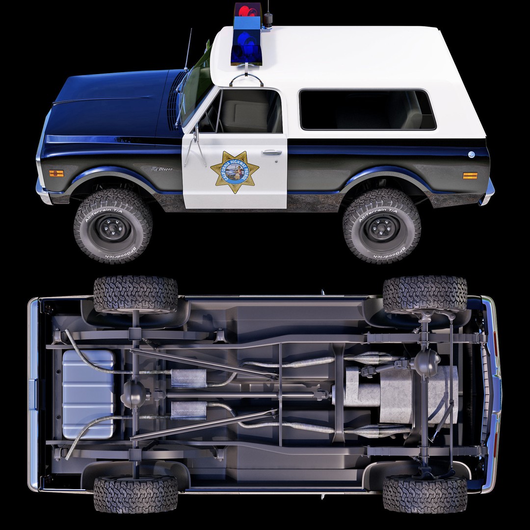 Chevrolet K5 Blazer 3D Model – High Poly Vintage SUV, FBX - View 15