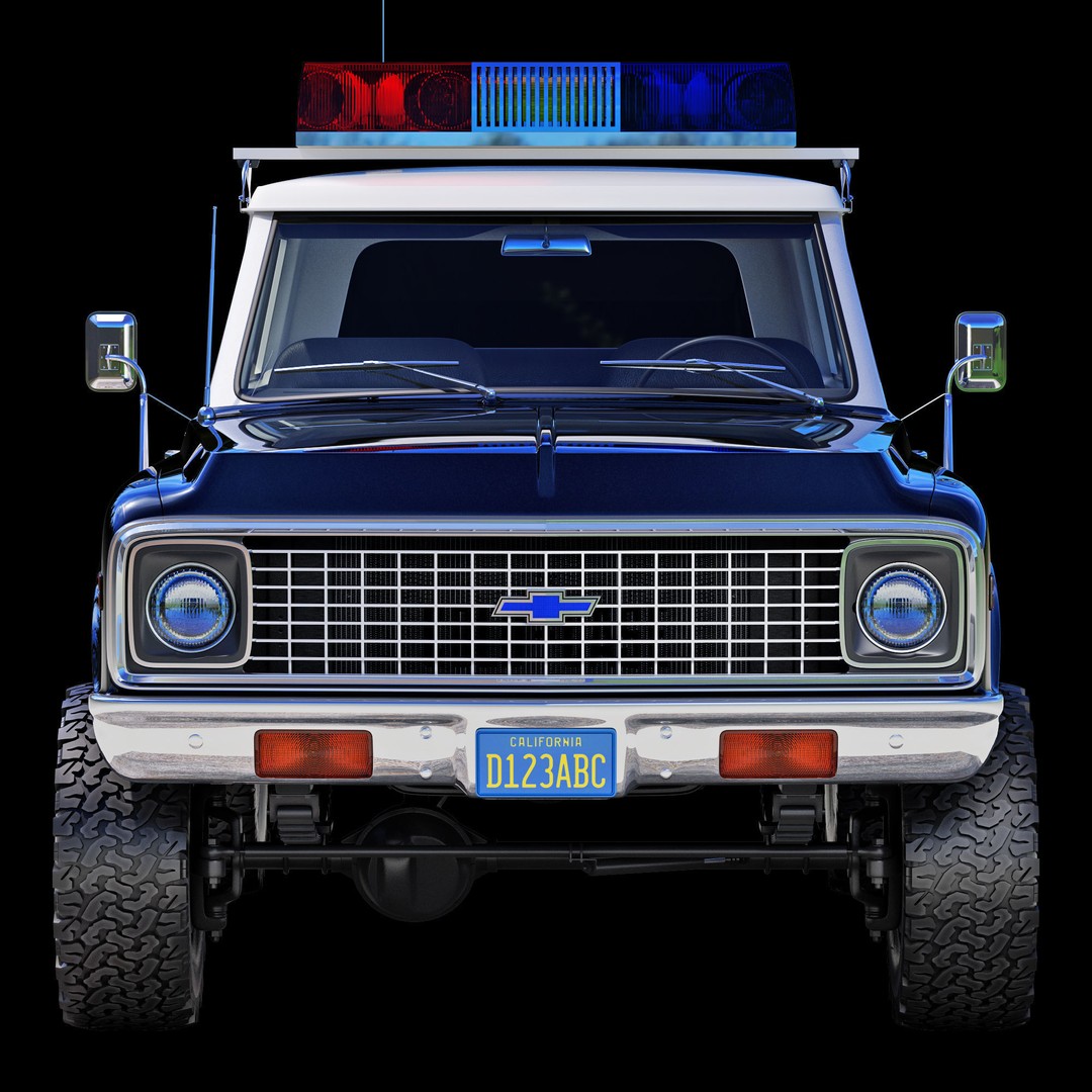 Chevrolet K5 Blazer 3D Model – High Poly Vintage SUV, FBX - View 16