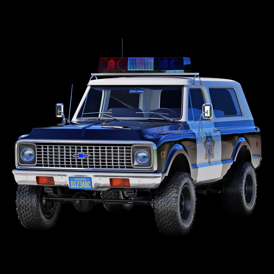 Chevrolet K5 Blazer 3D Model – High Poly Vintage SUV, FBX - View 18
