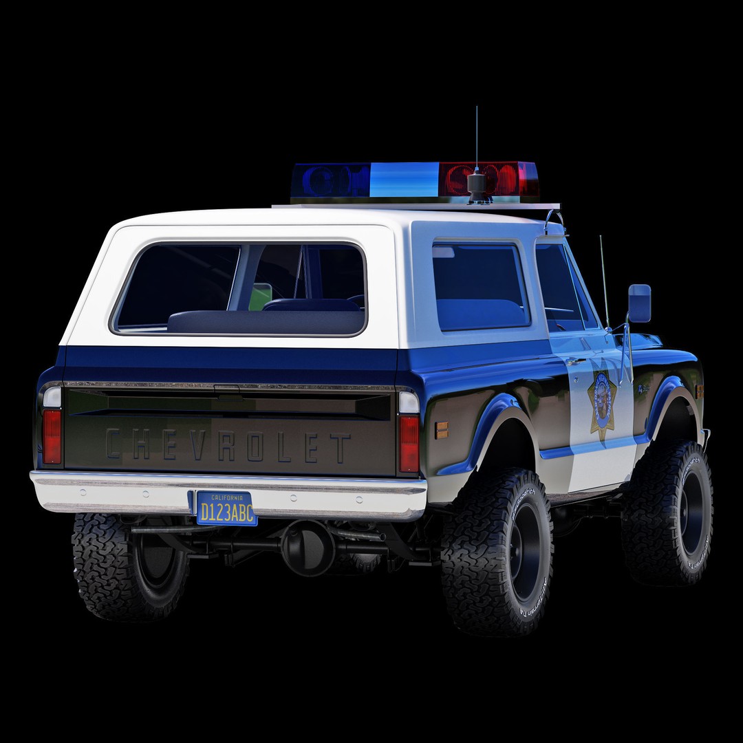 Chevrolet K5 Blazer 3D Model – High Poly Vintage SUV, FBX - View 19