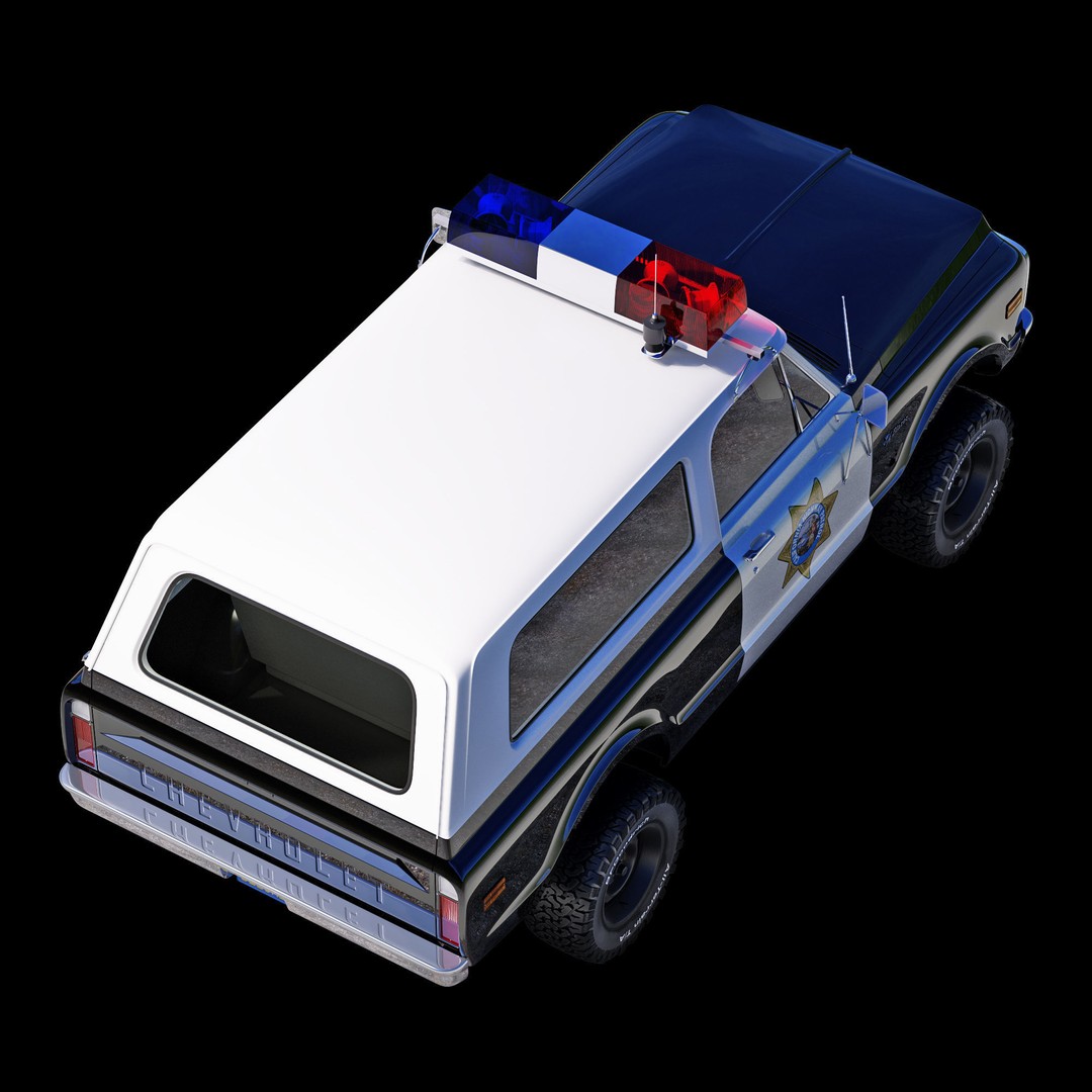 Chevrolet K5 Blazer 3D Model – High Poly Vintage SUV, FBX - View 21