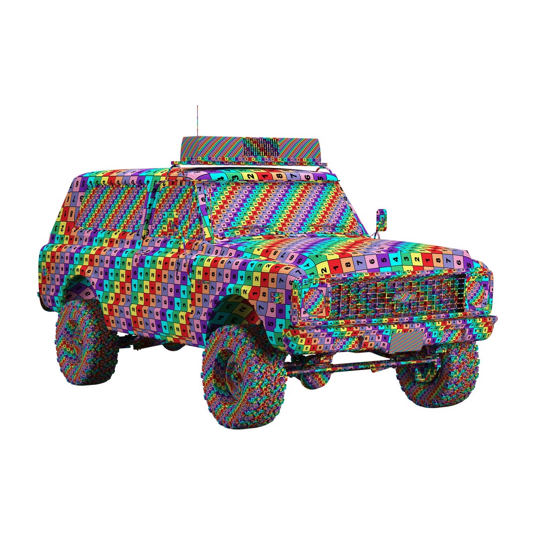 Chevrolet K5 Blazer 3D Model – High Poly Vintage SUV, FBX - View 26