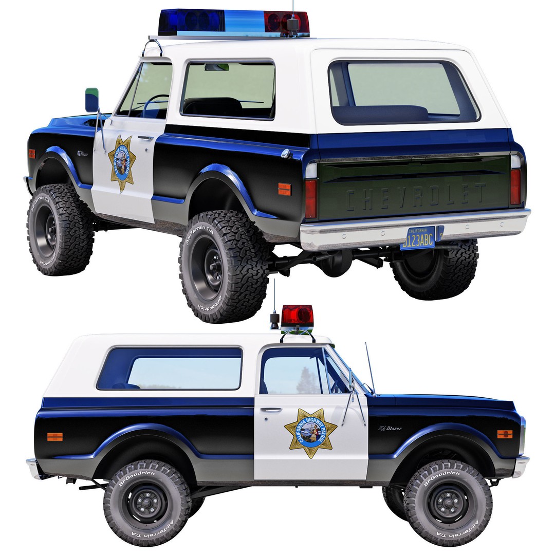 Chevrolet K5 Blazer 3D Model – High Poly Vintage SUV, FBX - View 3