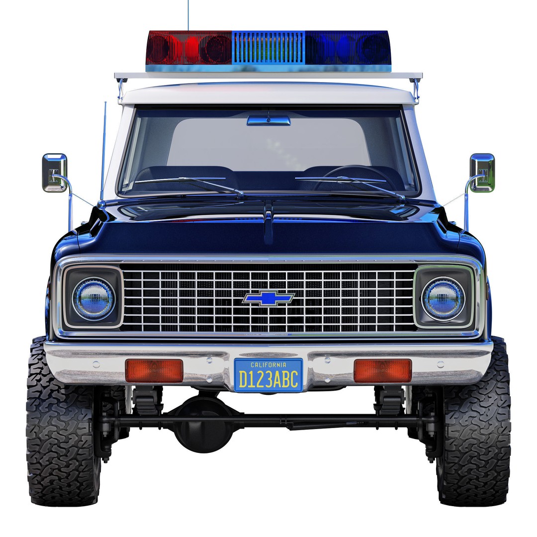 Chevrolet K5 Blazer 3D Model – High Poly Vintage SUV, FBX - View 6