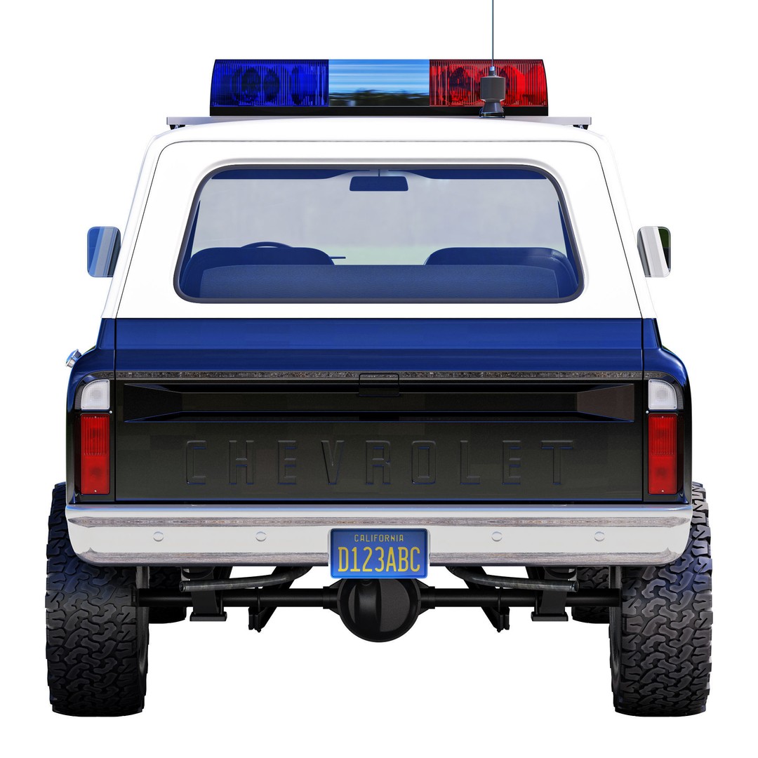 Chevrolet K5 Blazer 3D Model – High Poly Vintage SUV, FBX - View 7