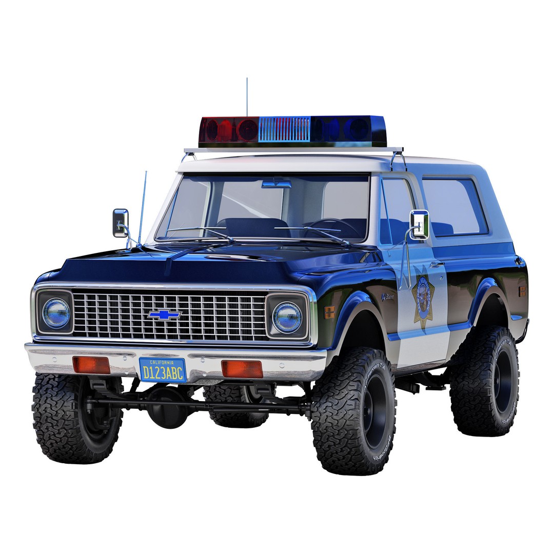 Chevrolet K5 Blazer 3D Model – High Poly Vintage SUV, FBX - View 8