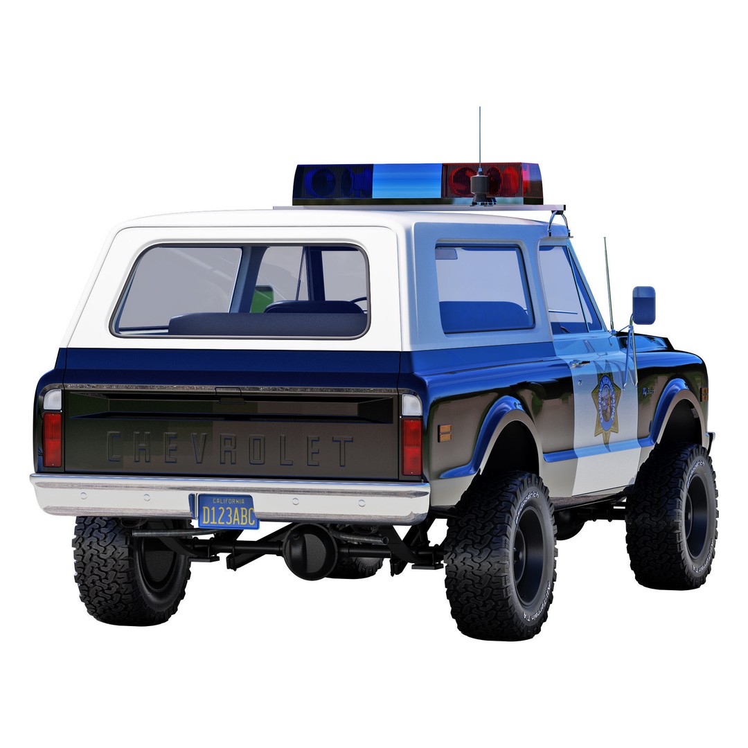 Chevrolet K5 Blazer 3D Model – High Poly Vintage SUV, FBX - View 9