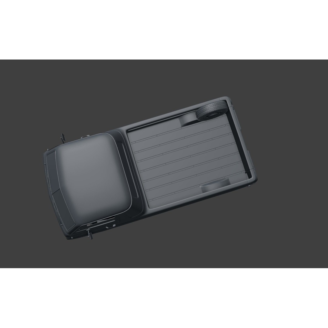 Dodge A100 Compact Pickup 1964 3D Model – High Poly Game Asset, FBX - View 15