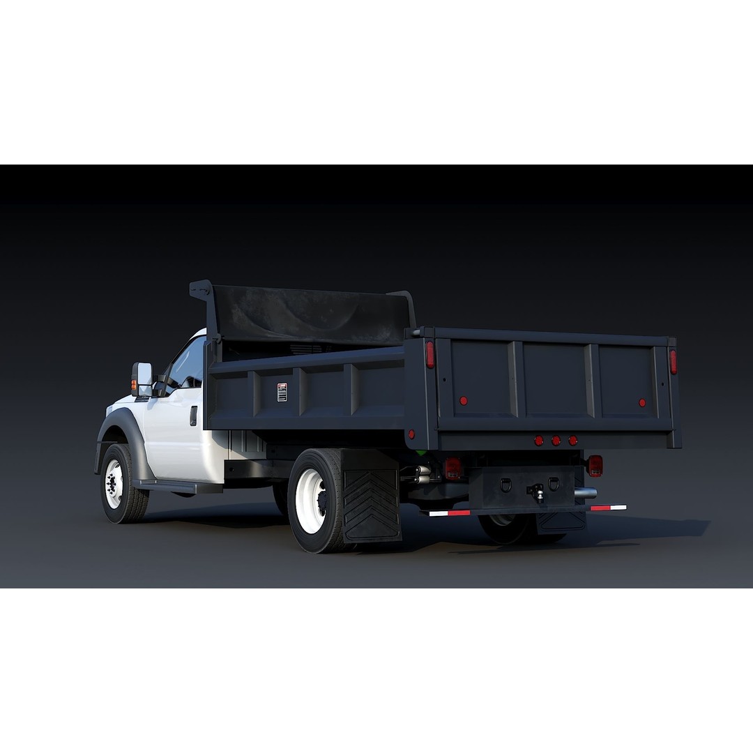 Dump Truck 3D Model – Low Poly Game Asset, FBX & OBJ Formats - View 10