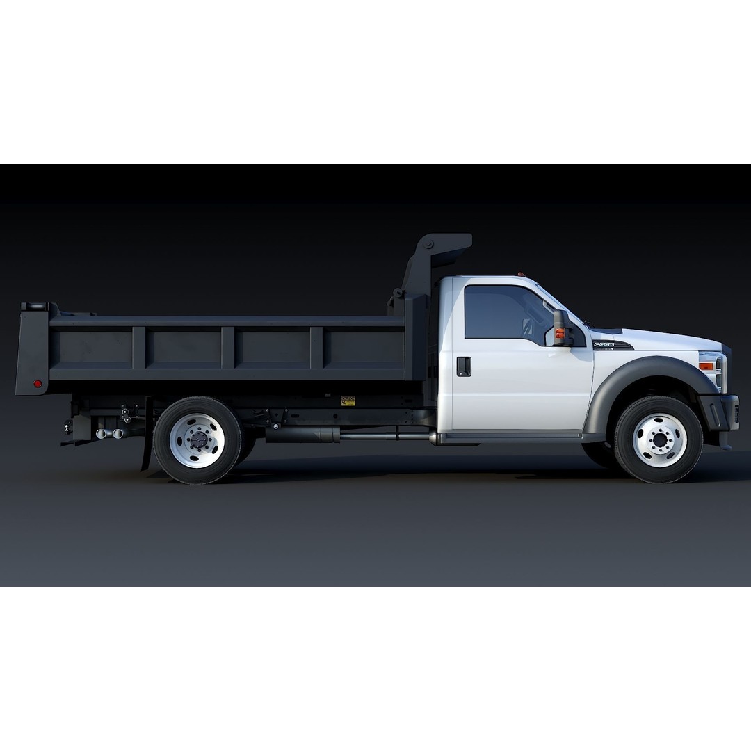 Dump Truck 3D Model – Low Poly Game Asset, FBX & OBJ Formats - View 13
