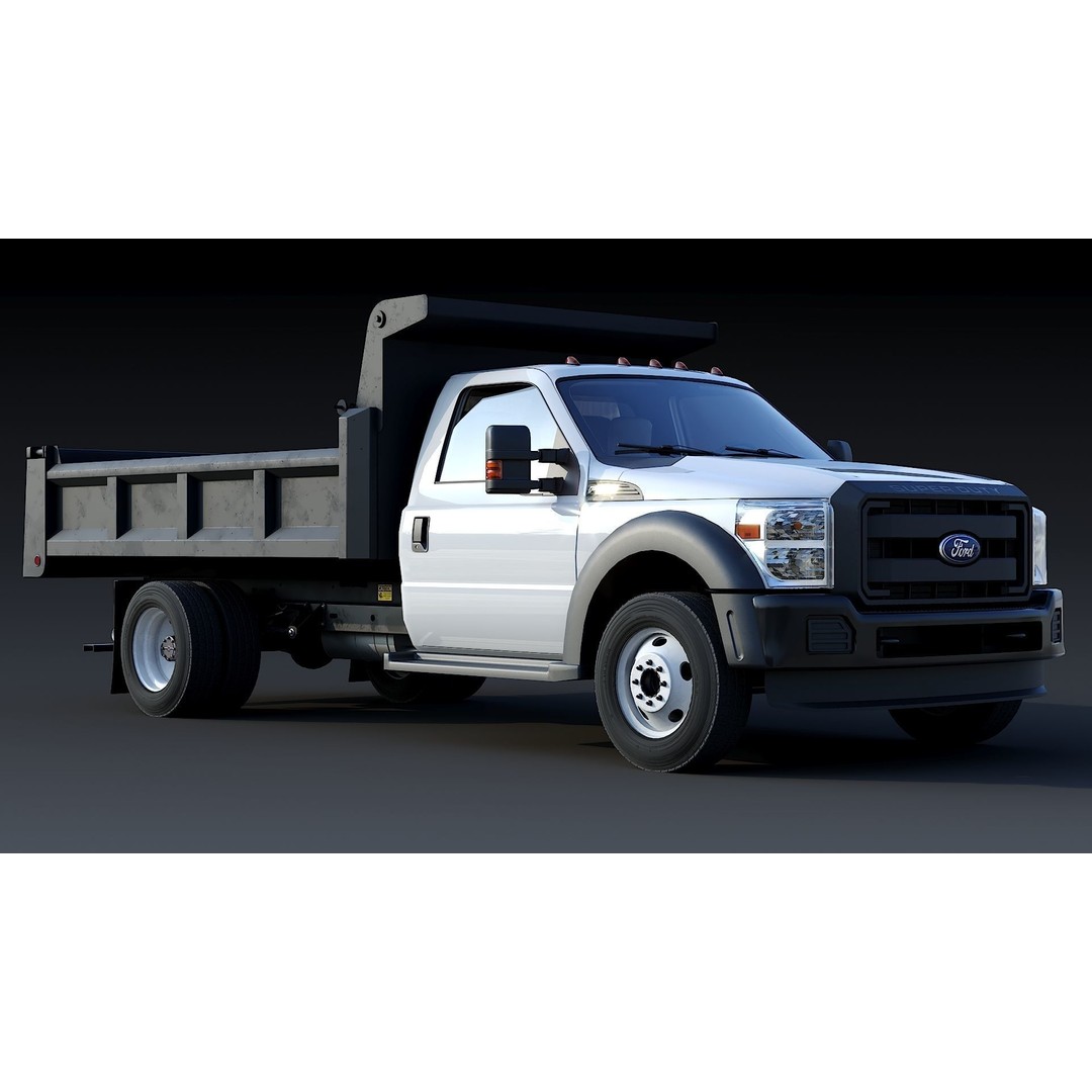 Dump Truck 3D Model – Low Poly Game Asset, FBX & OBJ Formats - View 14