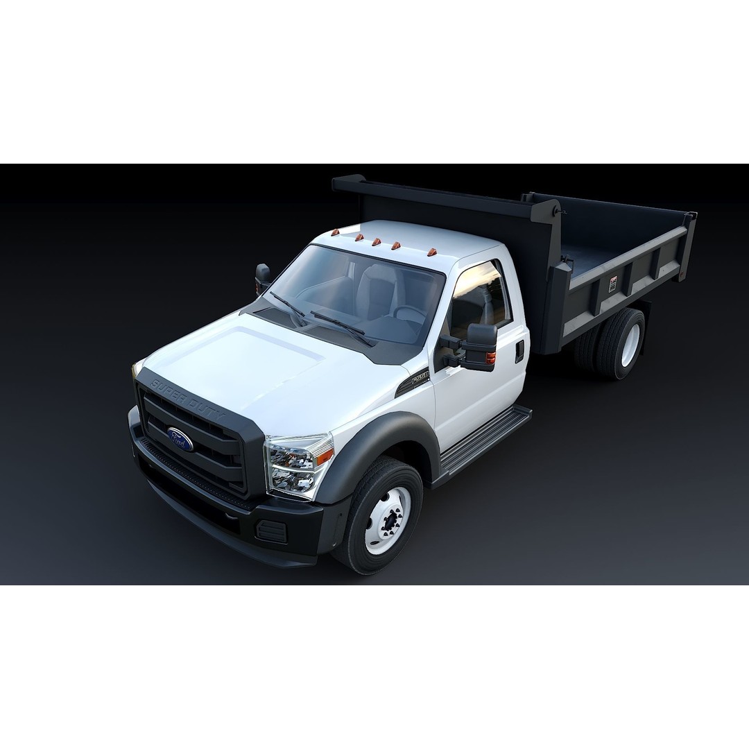 Dump Truck 3D Model – Low Poly Game Asset, FBX & OBJ Formats - View 17