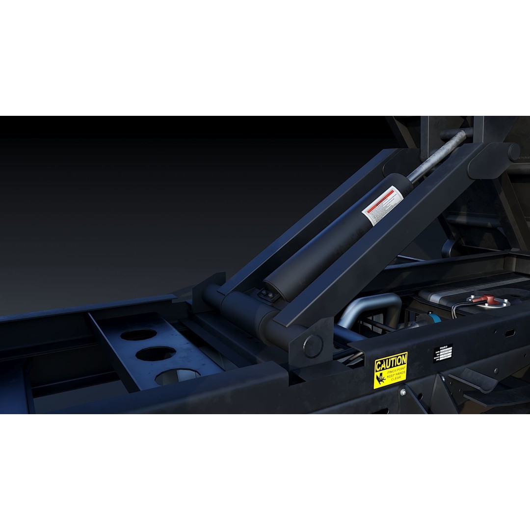 Dump Truck 3D Model – Low Poly Game Asset, FBX & OBJ Formats - View 18