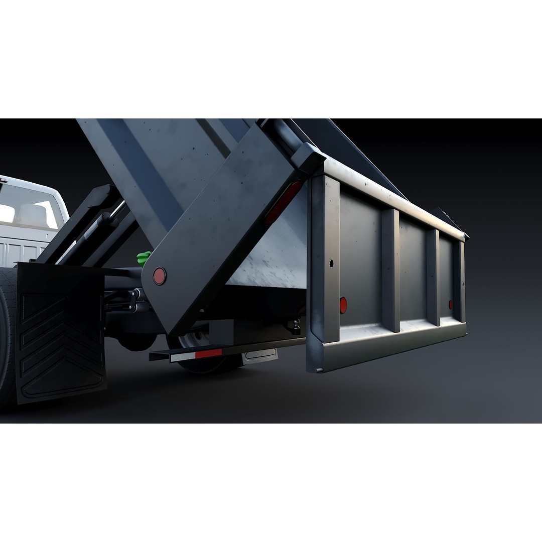 Dump Truck 3D Model – Low Poly Game Asset, FBX & OBJ Formats - View 19