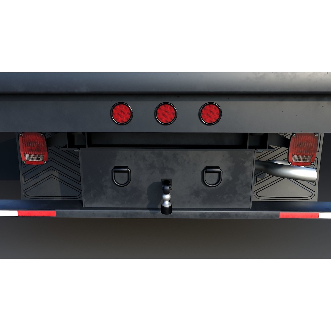 Dump Truck 3D Model – Low Poly Game Asset, FBX & OBJ Formats - View 22