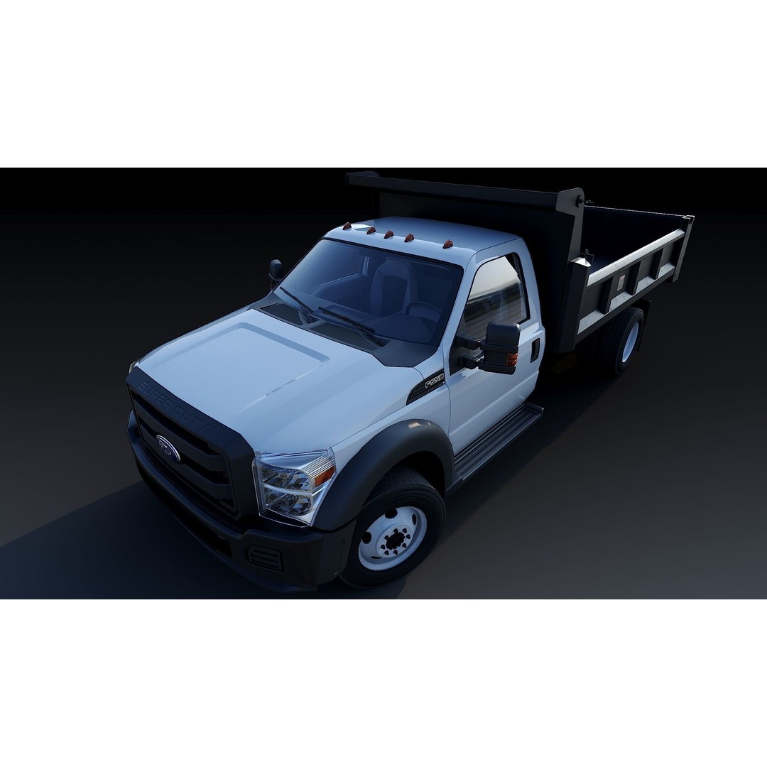 Dump Truck 3D Model – Low Poly Game Asset, FBX & OBJ Formats - View 26