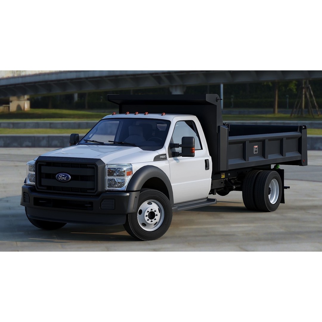 Dump Truck 3D Model – Low Poly Game Asset, FBX & OBJ Formats - View 27