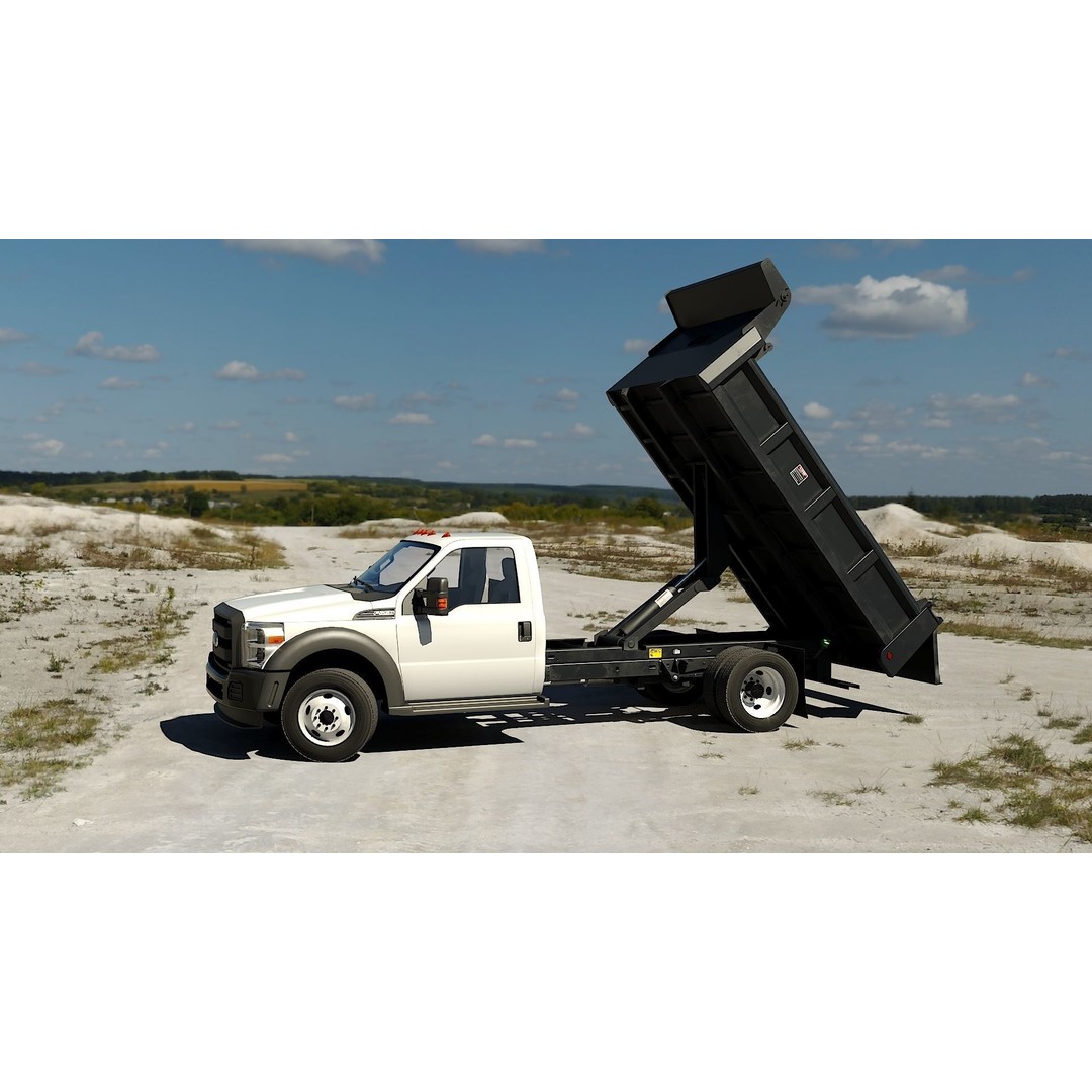Dump Truck 3D Model – Low Poly Game Asset, FBX & OBJ Formats - View 29