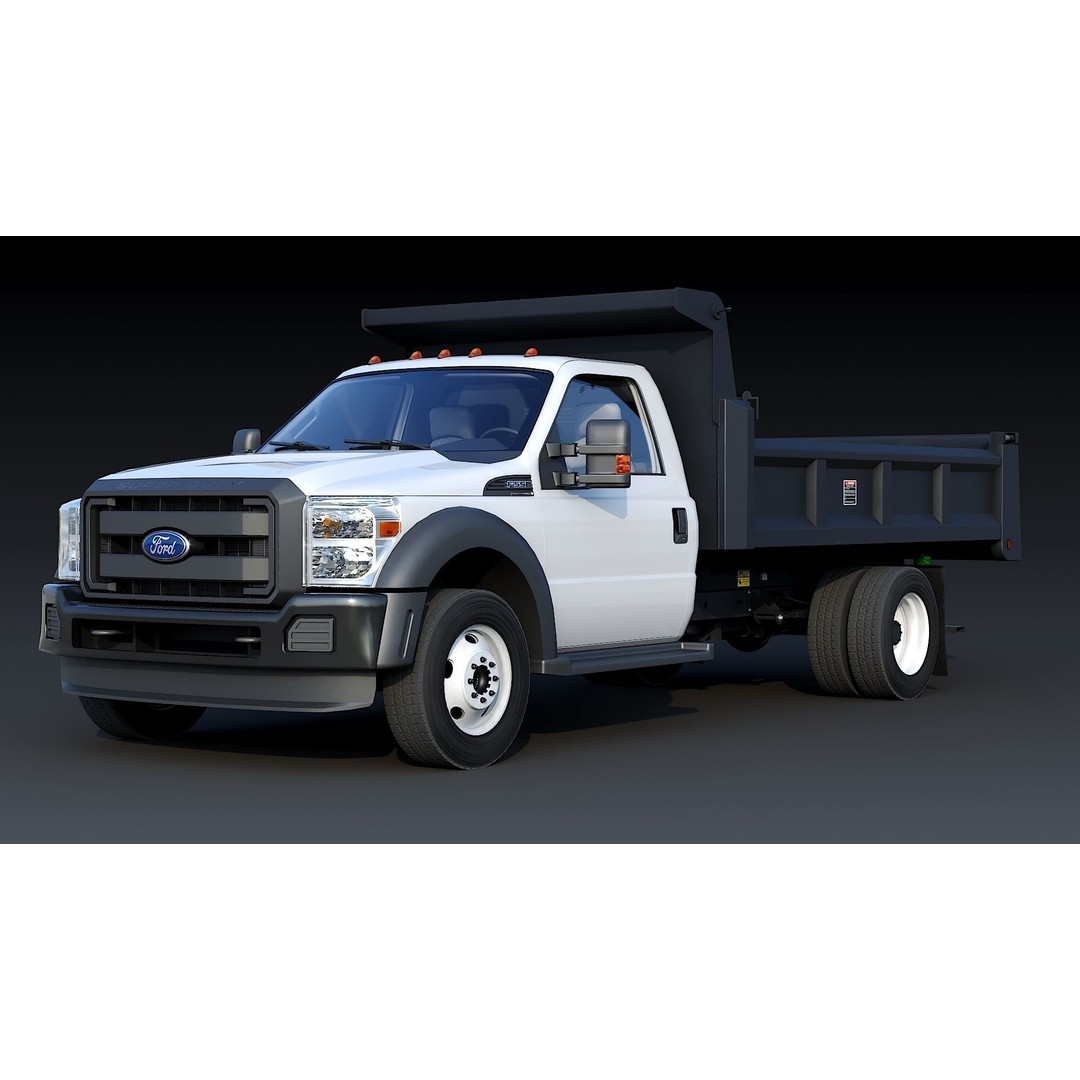 Dump Truck 3D Model – Low Poly Game Asset, FBX & OBJ Formats - View 3
