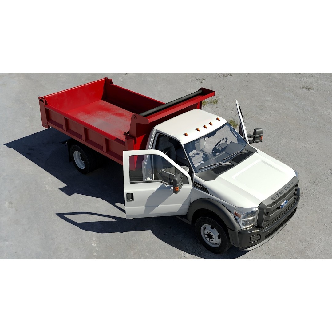 Dump Truck 3D Model – Low Poly Game Asset, FBX & OBJ Formats - View 31