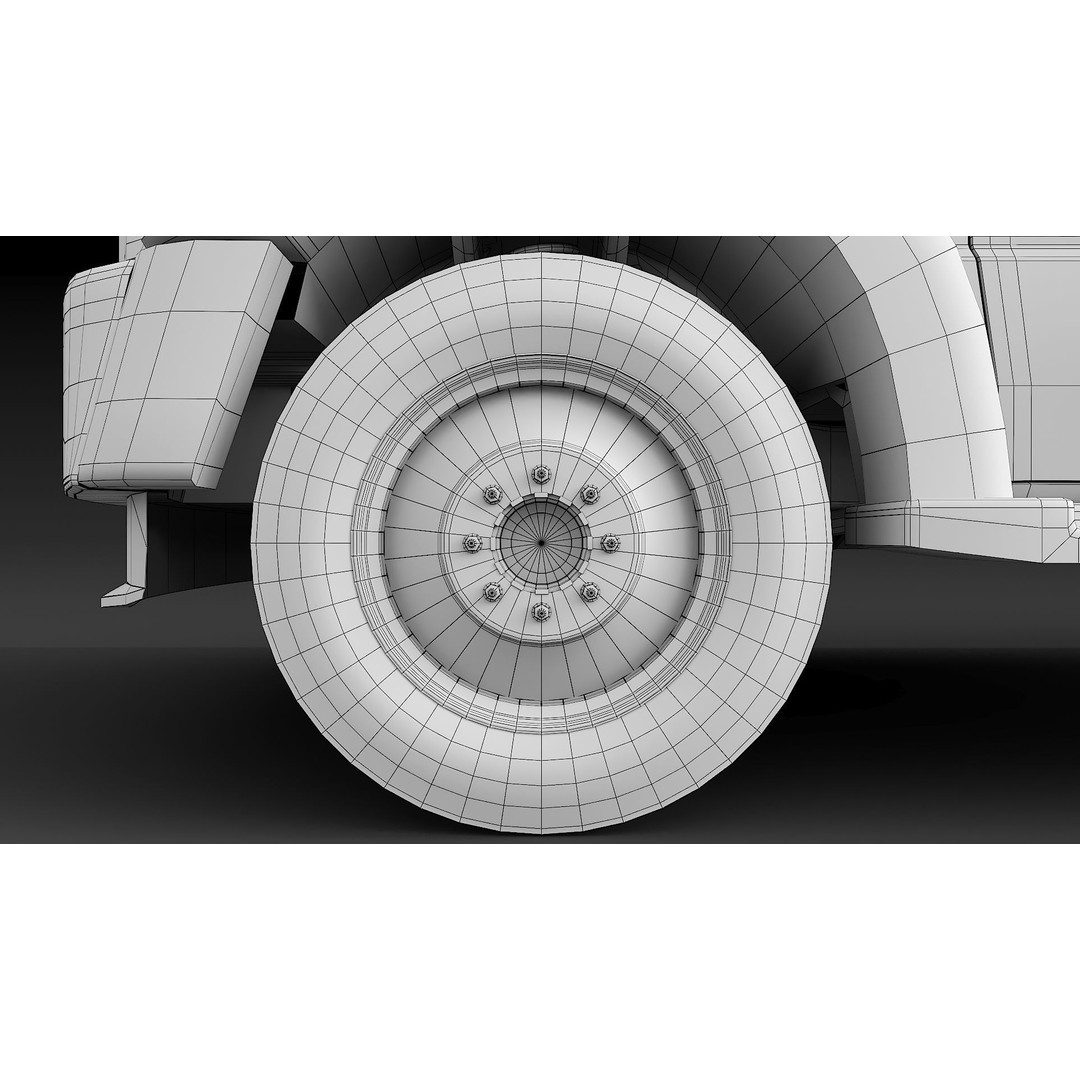 Dump Truck 3D Model – Low Poly Game Asset, FBX & OBJ Formats - View 42