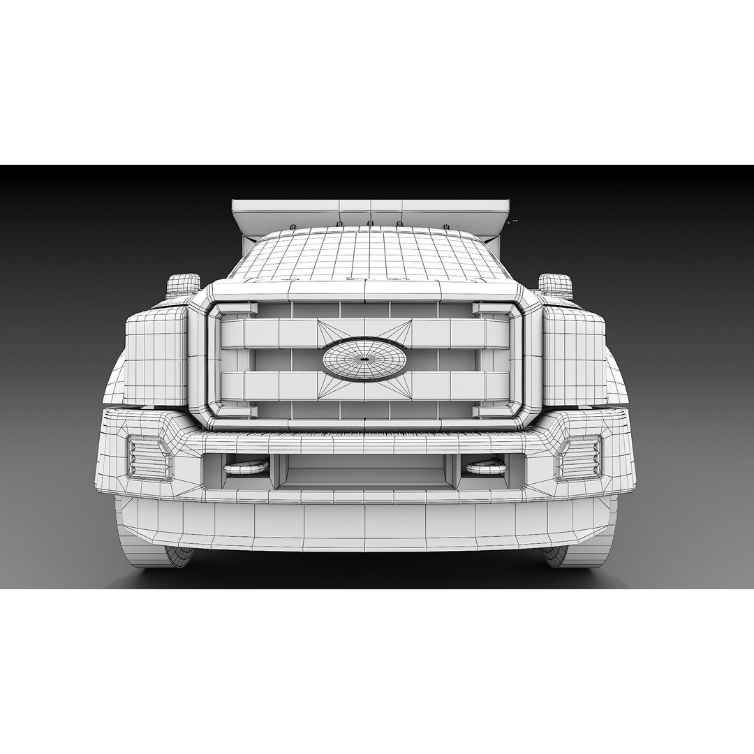 Dump Truck 3D Model – Low Poly Game Asset, FBX & OBJ Formats - View 43
