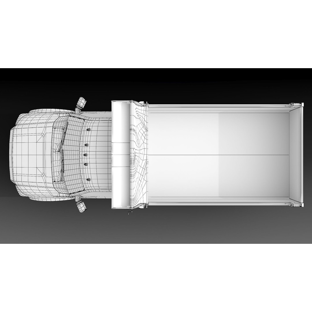 Dump Truck 3D Model – Low Poly Game Asset, FBX & OBJ Formats - View 45