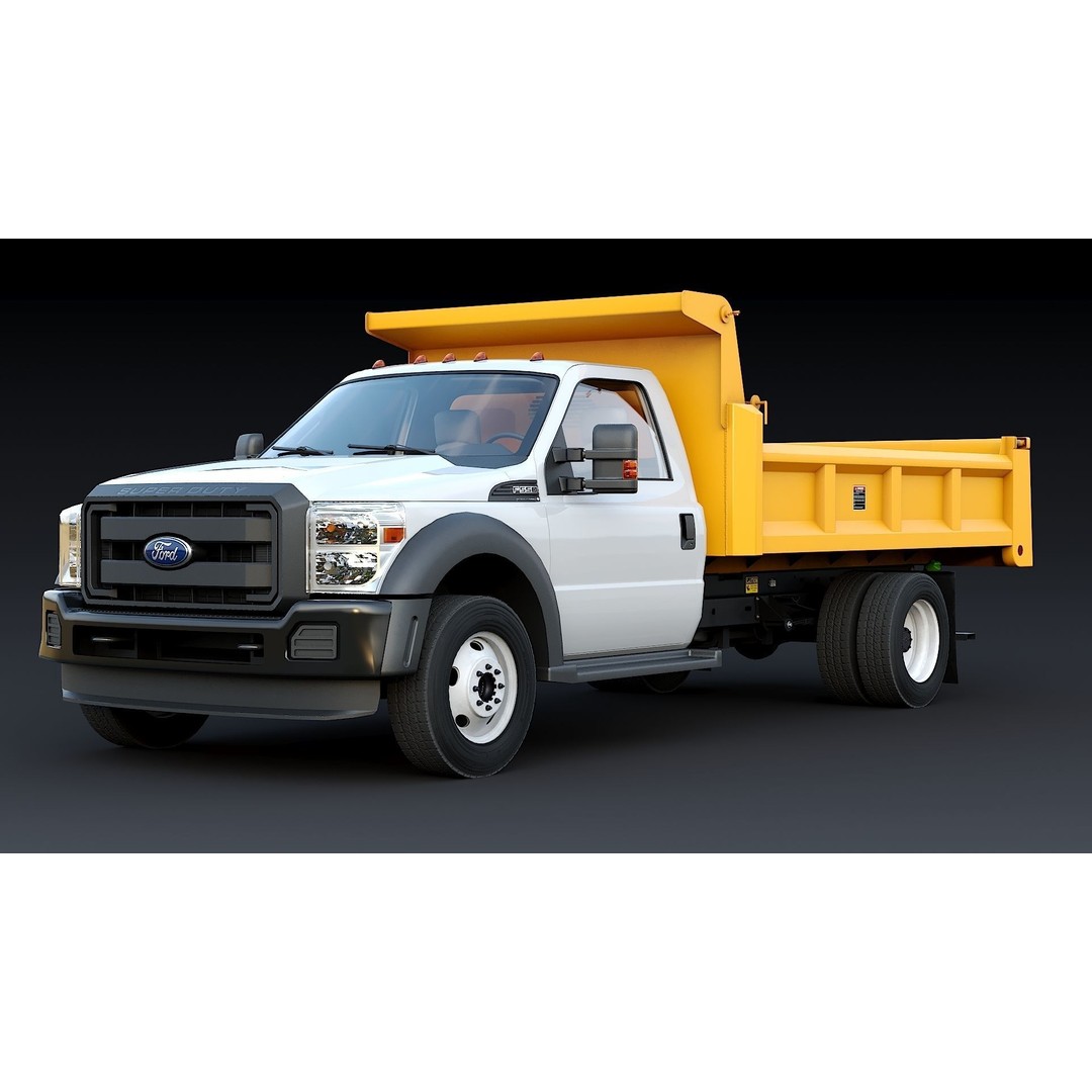 Dump Truck 3D Model – Low Poly Game Asset, FBX & OBJ Formats - View 6