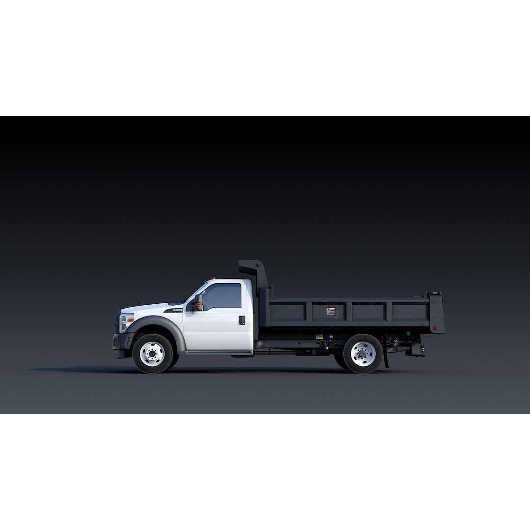 Dump Truck 3D Model – Low Poly Game Asset, FBX & OBJ Formats - View 7