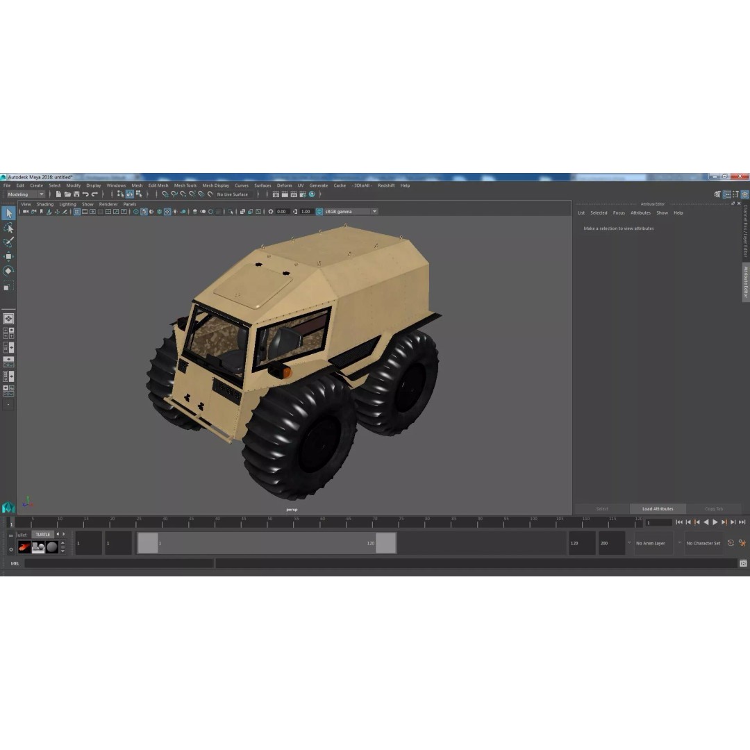 Amphibious ATV 3D Model – High-Quality Off-Road Vehicle with PBR Textures