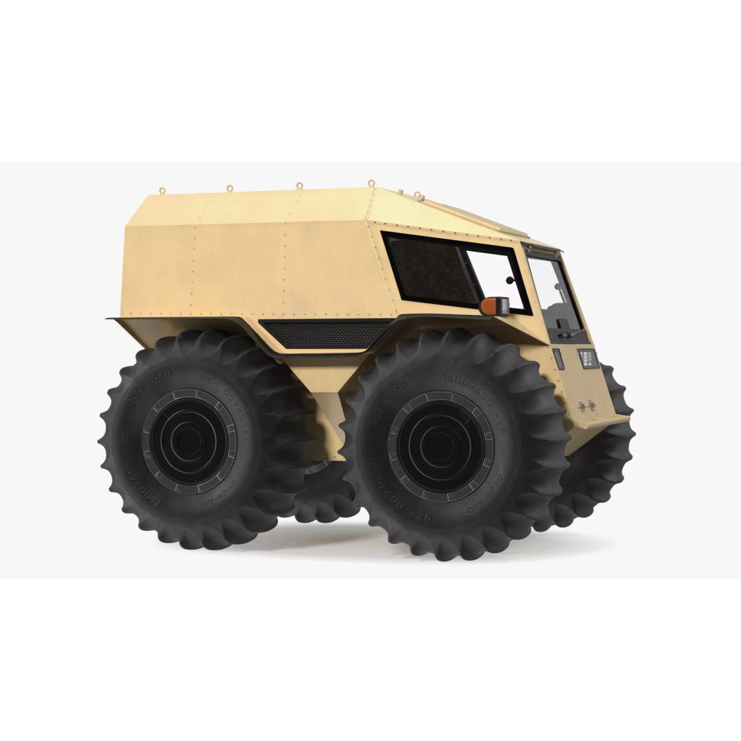 Amphibious ATV 3D Model – High-Quality Off-Road Vehicle with PBR Textures - View 11