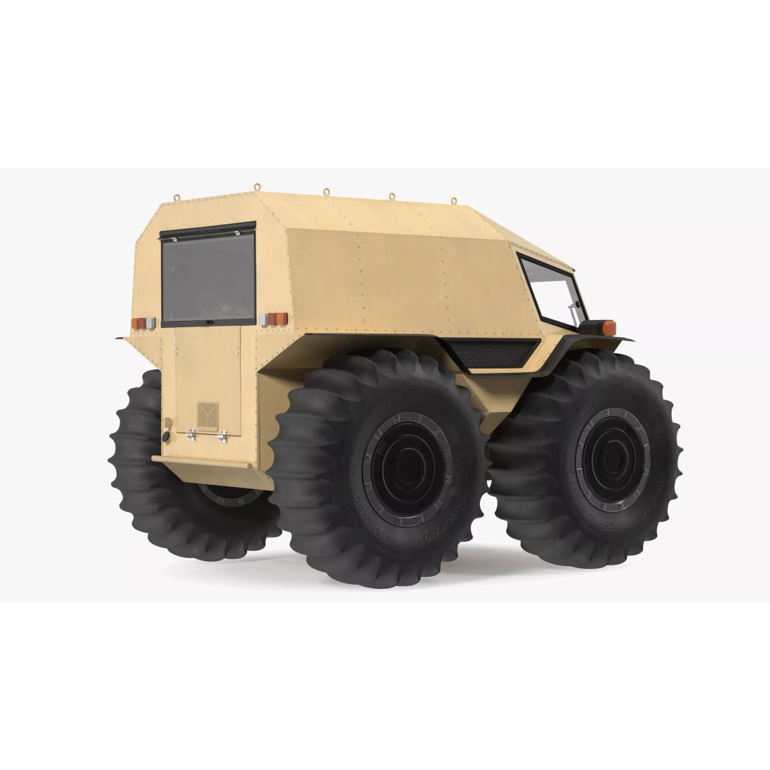 Amphibious ATV 3D Model – High-Quality Off-Road Vehicle with PBR Textures - View 12