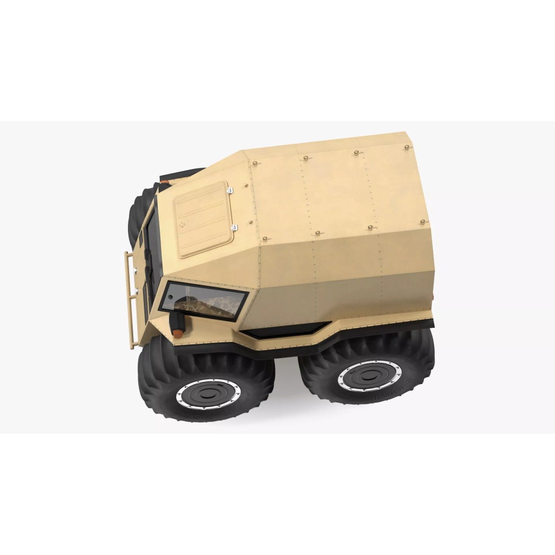 Amphibious ATV 3D Model – High-Quality Off-Road Vehicle with PBR Textures - View 15
