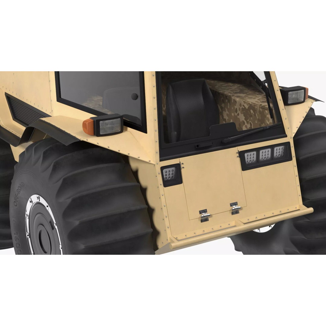 Amphibious ATV 3D Model – High-Quality Off-Road Vehicle with PBR Textures - View 17