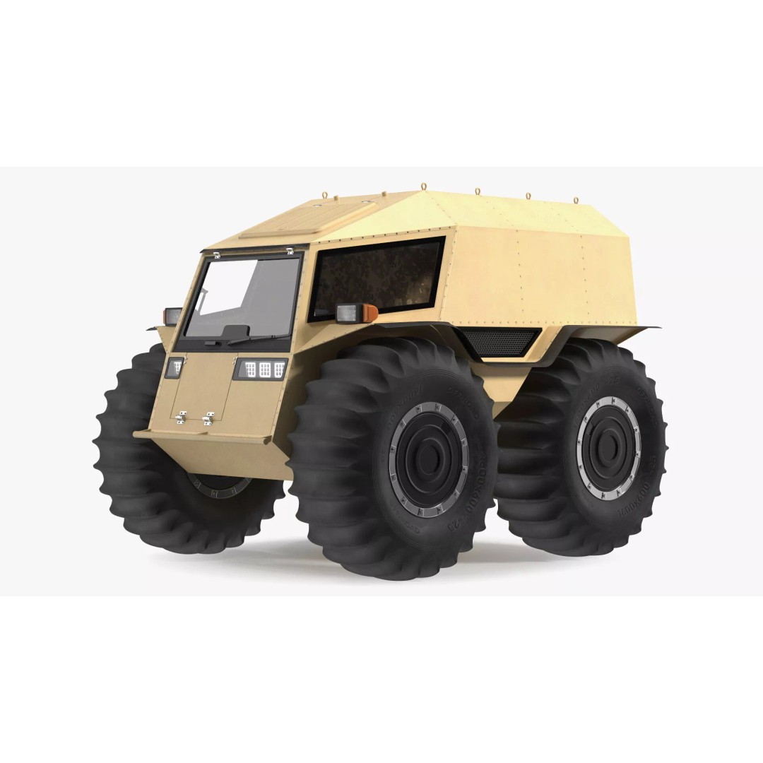Amphibious ATV 3D Model – High-Quality Off-Road Vehicle with PBR Textures - View 2