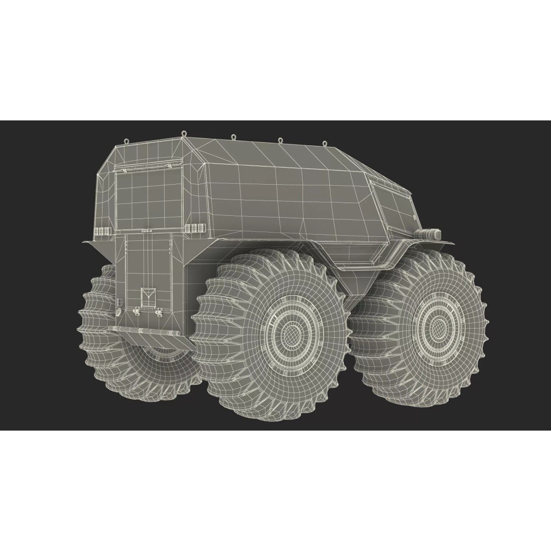 Amphibious ATV 3D Model – High-Quality Off-Road Vehicle with PBR Textures - View 26