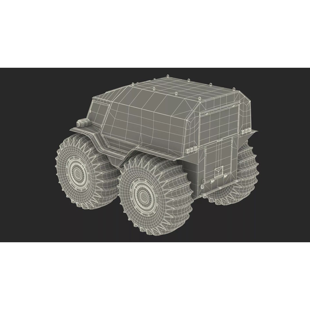 Amphibious ATV 3D Model – High-Quality Off-Road Vehicle with PBR Textures - View 27