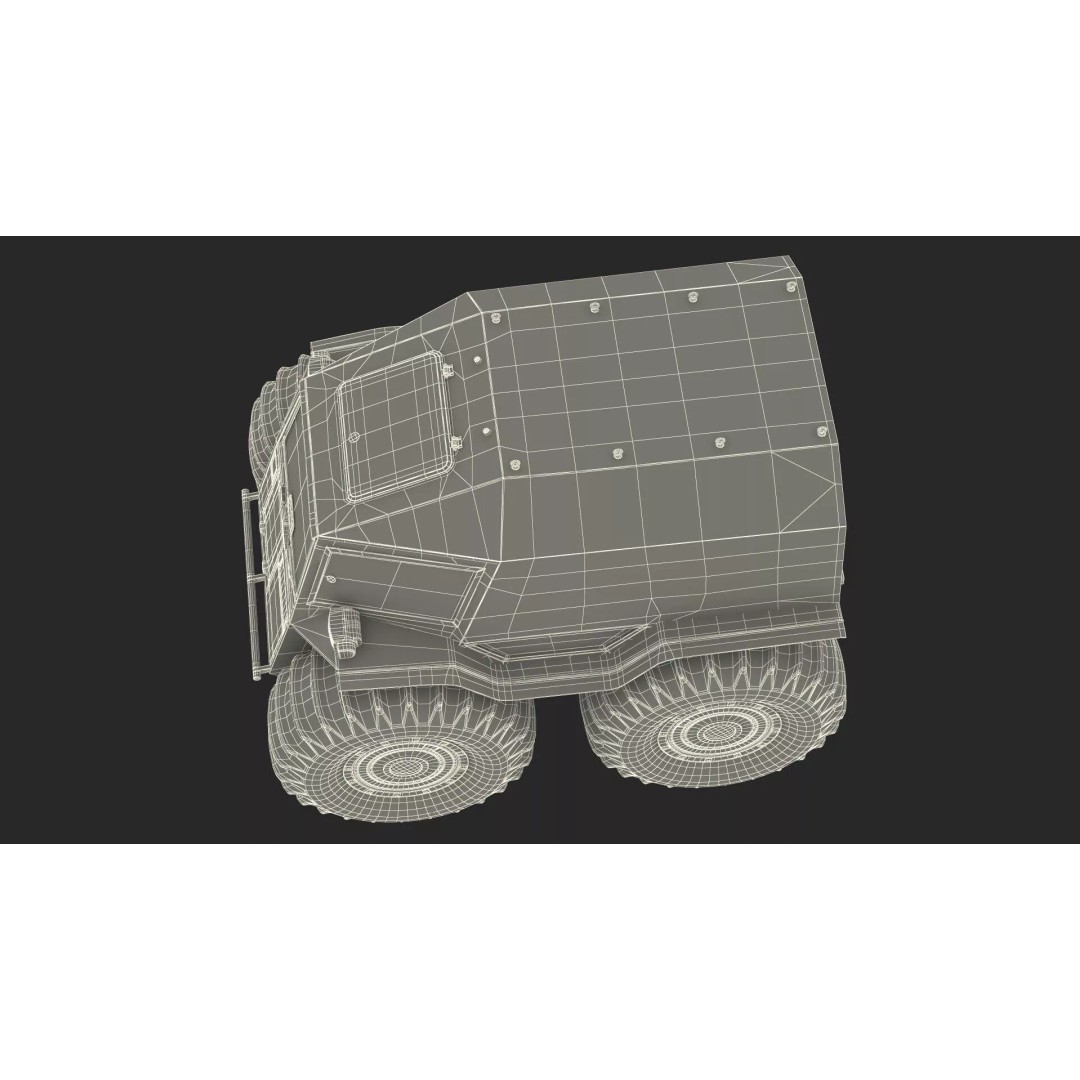 Amphibious ATV 3D Model – High-Quality Off-Road Vehicle with PBR Textures - View 28